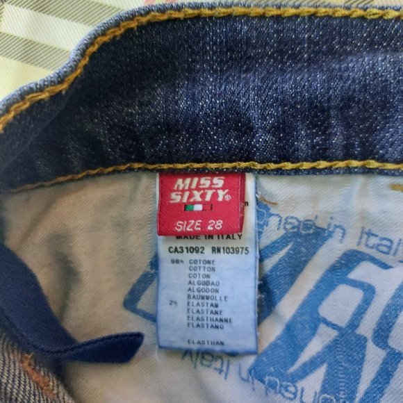 Miss Sixty Vintage Denim Jeans Size 28 - Picture 10 of 11